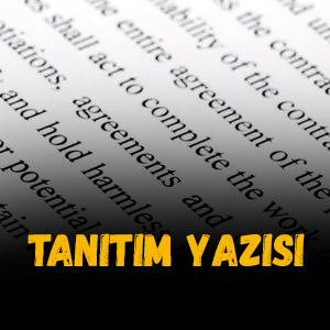 Tanıtım Yazısı Satışı