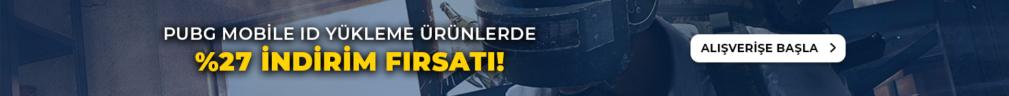 PUBG MOBILE E-PIN ÜRÜNLERİNDE %27 İNDİRİM!