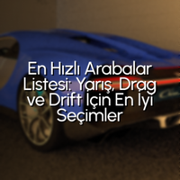 Car Parking Multiplayer En Hızlı Arabalar Listesi: Yarış, Drag ve Drift İçin En İyi Seçimler