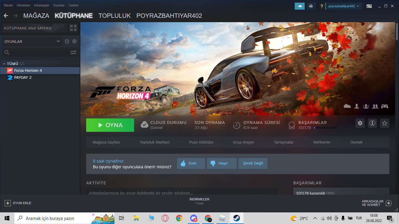  forza horizon steam hesabı 