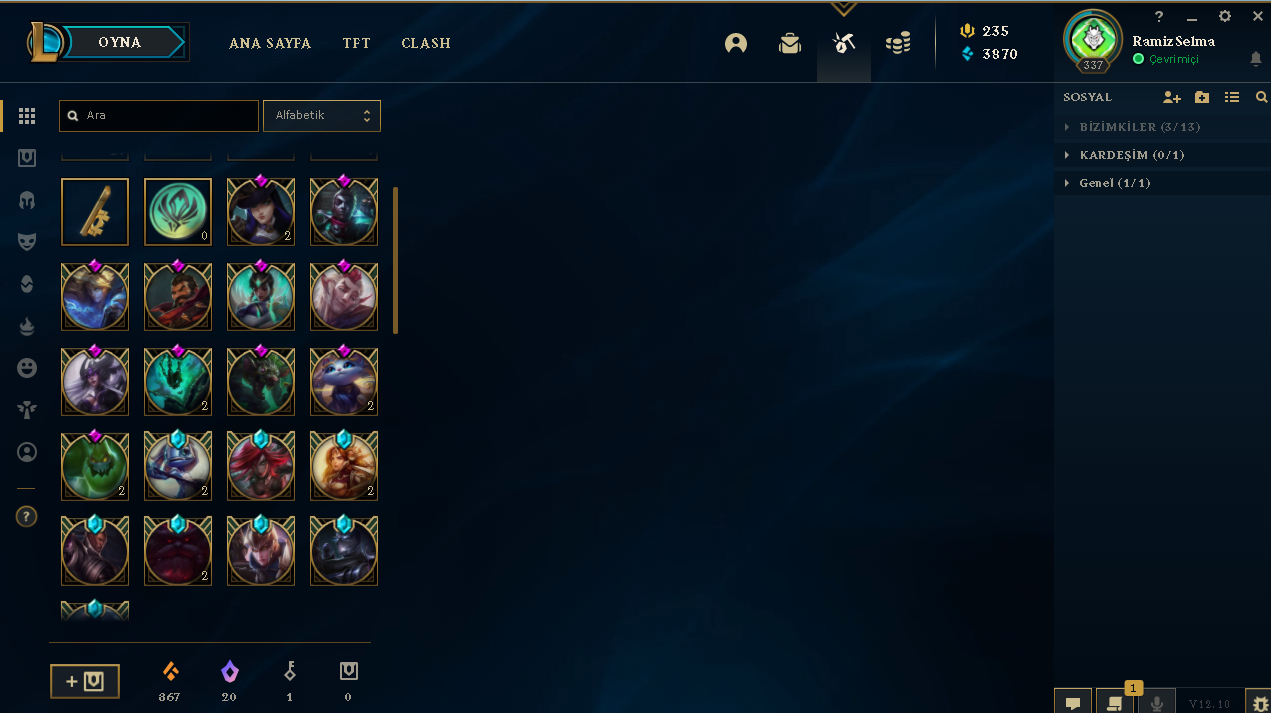  LOL HESABI BU FİYATA YOK