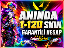 ⭐️1-120 SKIN VALORANT RANDOM HESAP⭐️