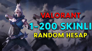 1-200 ADET SKİNLİ RANDOM VALORANT HESABI