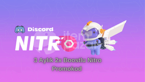 [1 Adet] 3 Aylık Discord Nitro 2x Boost