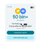 1 Adet Google Maps Türk Yorum 6 seviye rehber