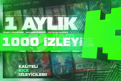 1 Ay - 1000 Gerçek Canlı İzleyici]+ALGORİTMA