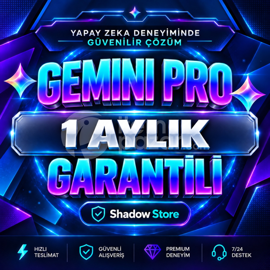 1 Ay: Gemini Pro (Advanced) | Kendi Hesabınıza 