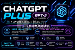 ✅ 1 Aylık ChatGPT Plus | GPT-5 |