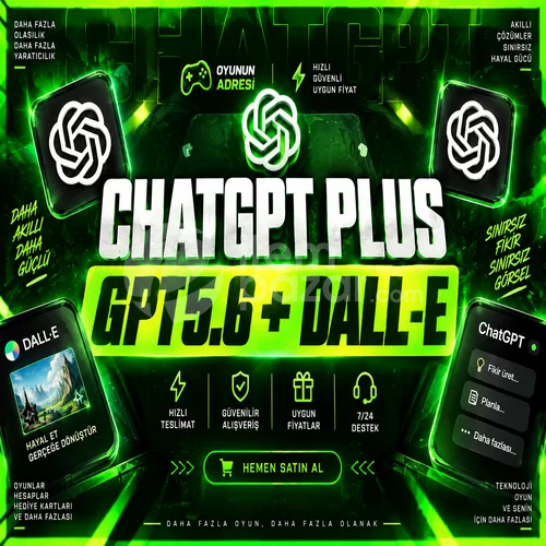 ⭐1 Aylık✅ Chatgpt Plus 5.6 + Codex