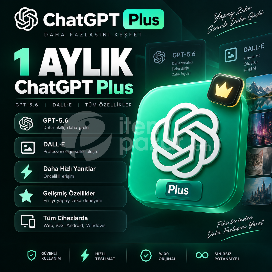 ⭐️ 1 aylık chatGPT plus Garantili ⭐️