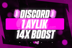 ⭐[1 AYLIK] Discord 14X Server Boost