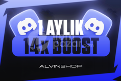 ⭐[1 AYLIK] Discord 14X Server Boost
