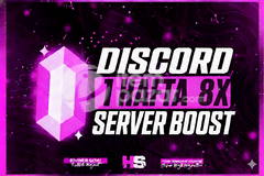 1 Haftalık 8x Server Boost