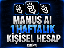 7 GÜNLÜK MANUS AI ŞAHSİ HESAP