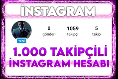 ⭐ 1 K TAKİPÇİLİ INSTAGRAM HESABI 