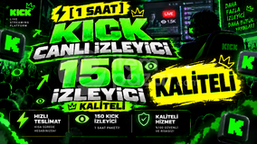 ⚡ [1 Saat] 150 Kick Canlı İzleyici | Kaliteli