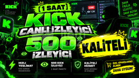 ⚡ [1 Saat] 500 Kick Canlı İzleyici | Kaliteli
