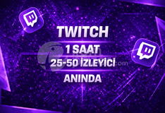 ⭐1 SAAT⚡TWİTCH 25-50 İZLEYİCİ⚡