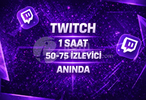 ⭐1 SAAT⚡TWİTCH 50-75 İZLEYİCİ⚡