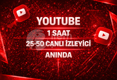 ⭐1 SAAT⚡YOUTUBE 25-50 CANLI İZLEYİCİ⚡