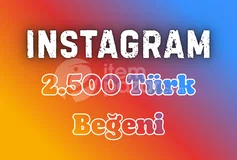 1 Yıl Garantili ⭐ Instagram 2500 Türk Beğeni