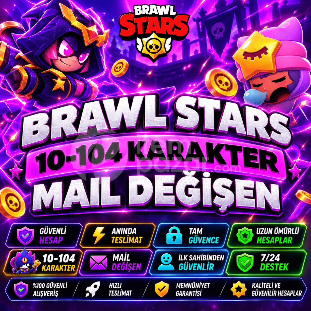 ⭐10-104 Karakter Garanti Mail Değişen⭐