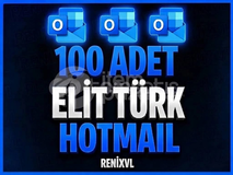 100 ADET TÜRK HOTMAİL | SORUNSUZ + GARANTİLİ