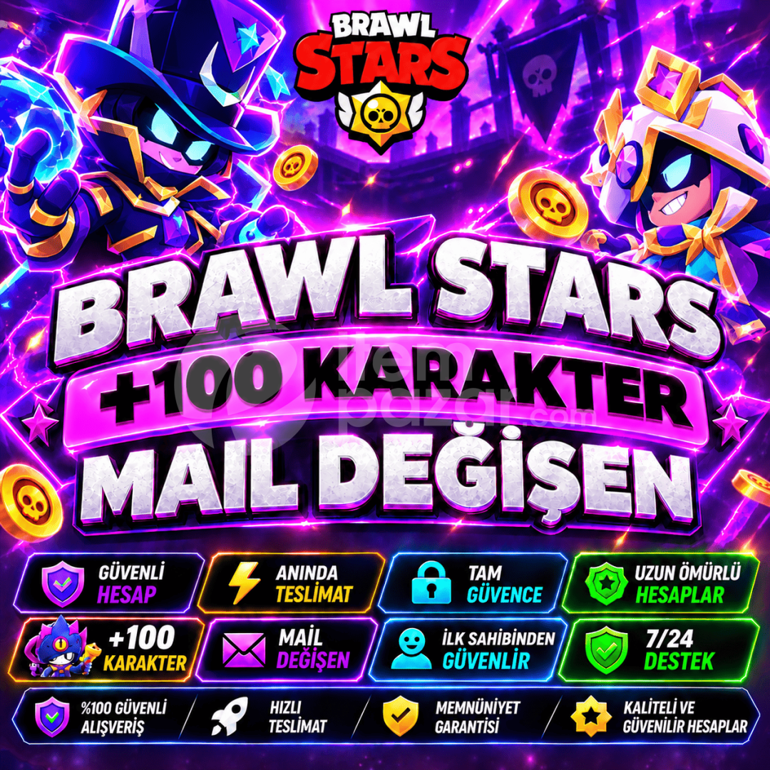 ⭐+100 Karakter Garanti Mail Değişen Hesap⭐