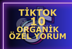 %100 Organik Türk 10 ÖZEL Yorum Tiktok
