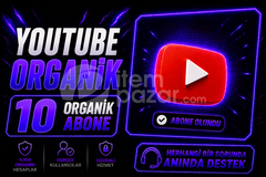⭐%100 Organik Youtube 10 Abone⭐