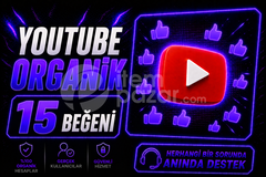 ⭐%100 Organik Youtube 15 Beğeni⭐