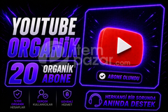 ⭐%100 Organik Youtube 20 Abone⭐