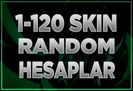 %100 TR 1-120 SKİN VIP RANDOM HESAPLAR