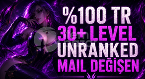 %100 TR +30 LEVEL UNRANKED