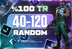 ⭐| %100 TR |⭐40-120 SKİN VALORANT HESAP✨