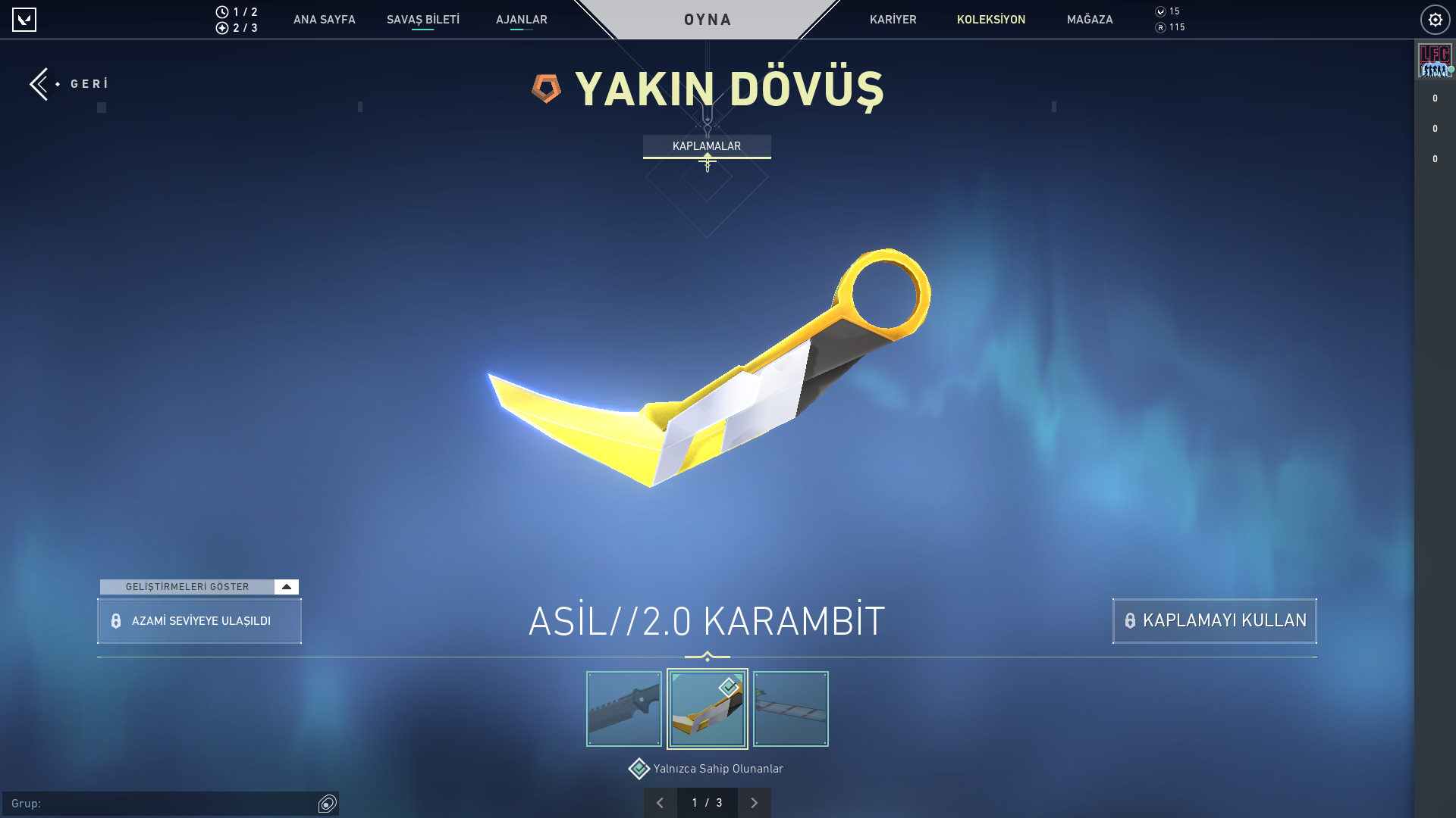 %100 TR ASİL KARAMBİT ASİL PHANTOM 