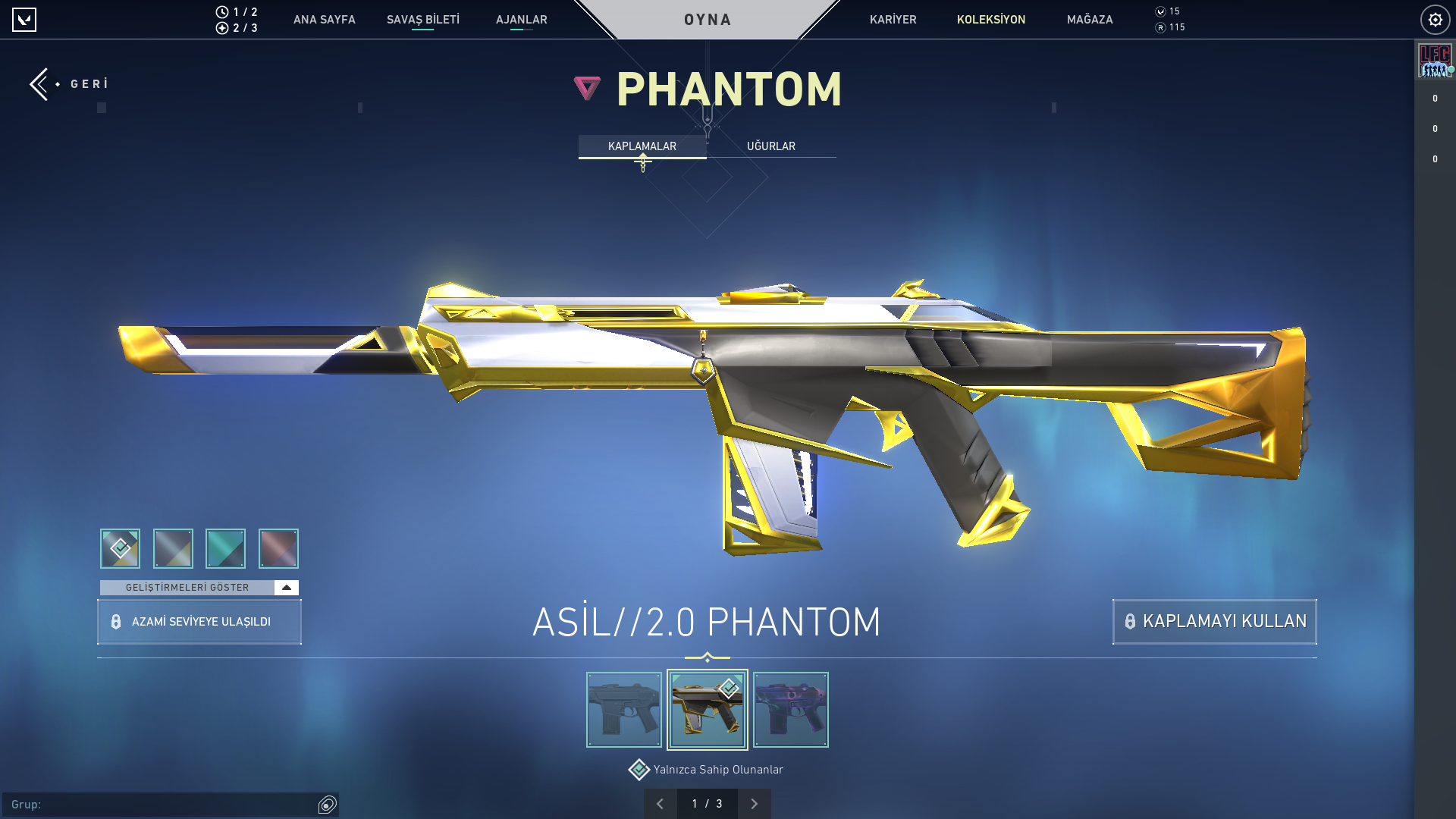 %100 TR ASİL KARAMBİT ASİL PHANTOM 