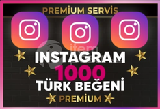 ⭐[%100 TÜRK] 1000 İNSTAGRAM BEĞENİ⭐