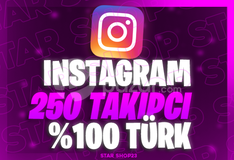 %100 TÜRK KADIN INSTAGRAM 250 TAKİPÇİ 