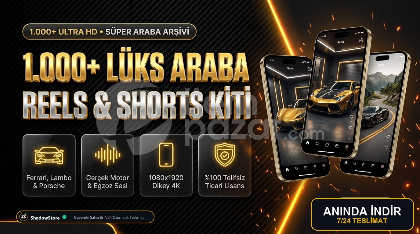 1.000+ Süper Araba Reels Kiti