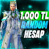 1000 TL MÜKEMMEL HESAP FULL ENVANTER GARANTİLİ