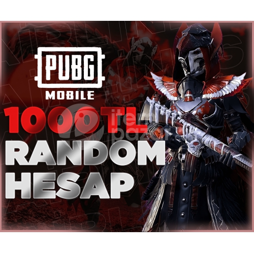 1000 TL PUBG RANDOM HESAP | UVİP+DOPDOLU