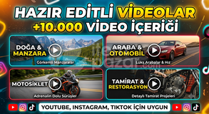 +10000 hazır YouTube Instagram videosu
