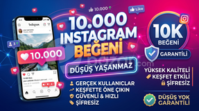 10.000 Instagram Gerçek Beğeni