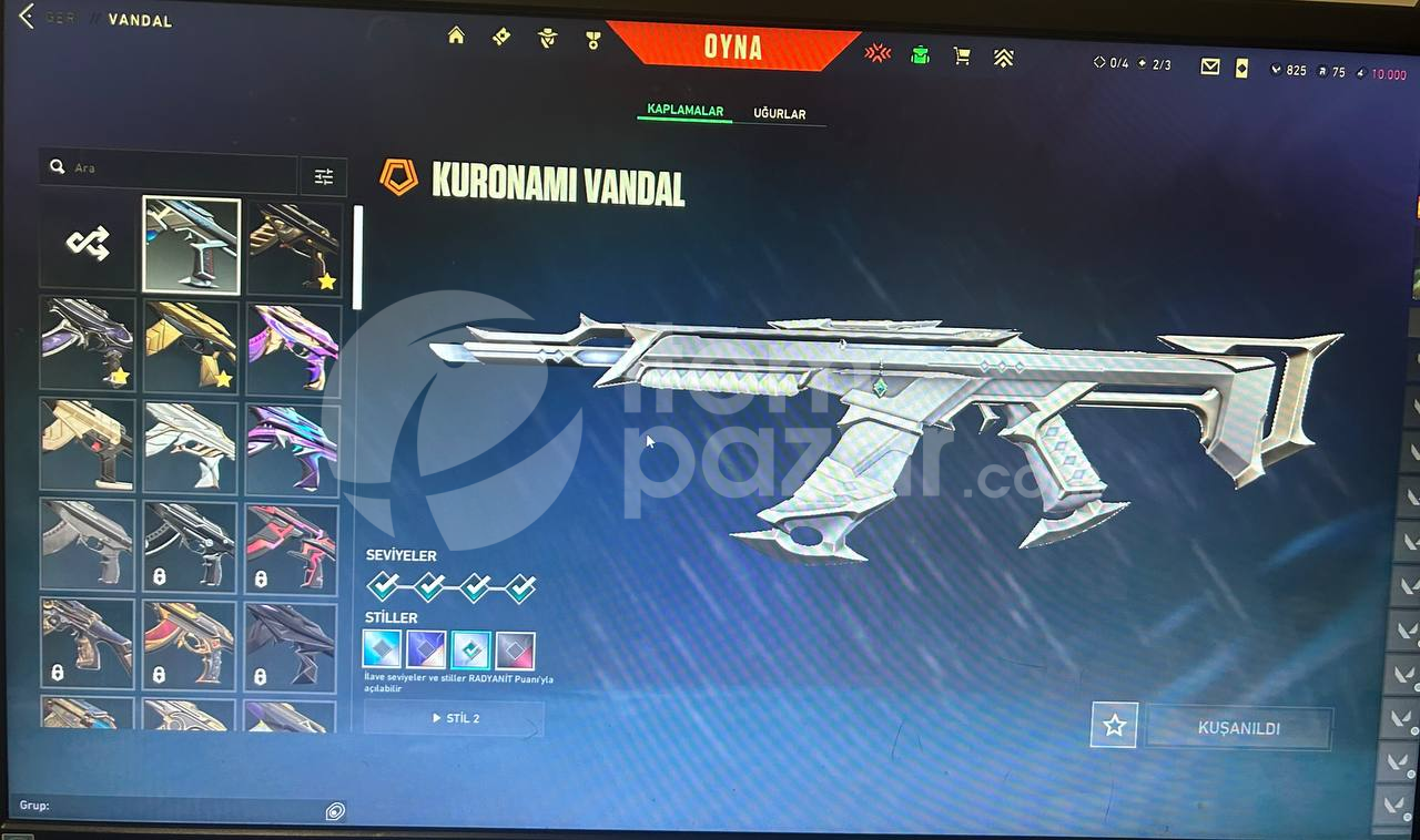 10.000 TL Yatırılmış Valorant Hesabı