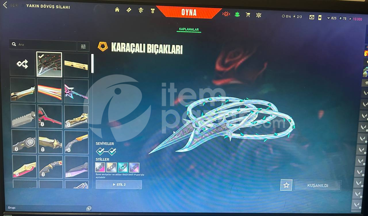 10.000 TL Yatırılmış Valorant Hesabı