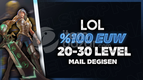 ⭐[%100EUW] 20-30 Level Mail Değişen Hesap⭐