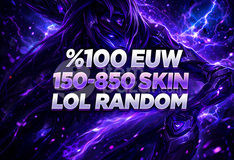 ⭐%100EUW⚡LOL 150-850 SKİN RANDOM HESAP⚡