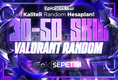 ⭐(%100TR) 30-50 SKİN RANDOM HESAP⭐