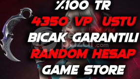 ⭐%100TR ⭐4350 vp ⭐VIP⭐ BIÇAK⭐ GARANTİLİ!⭐